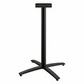 Hon Between Standing-Height X-Base for 30 in. to 36 in. Table Tops, 26.18w x 41.12h, Black HBTTX42S.CBK